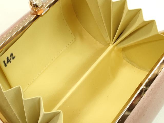 平和屋着物●和装小物 和装バッグ ハンドバッグ 草花文 金彩 逸品 CAAQ8098ju