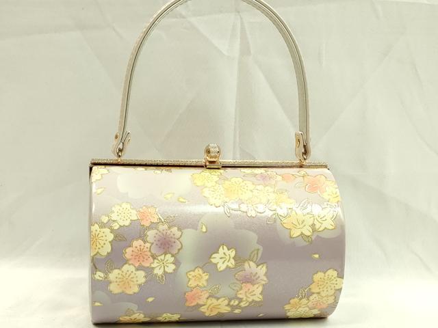 平和屋着物●和装小物 和装バッグ ハンドバッグ 花丸文 金彩 金鷲本舗謹製 KINWASHI 逸品 CAAQ8099ju