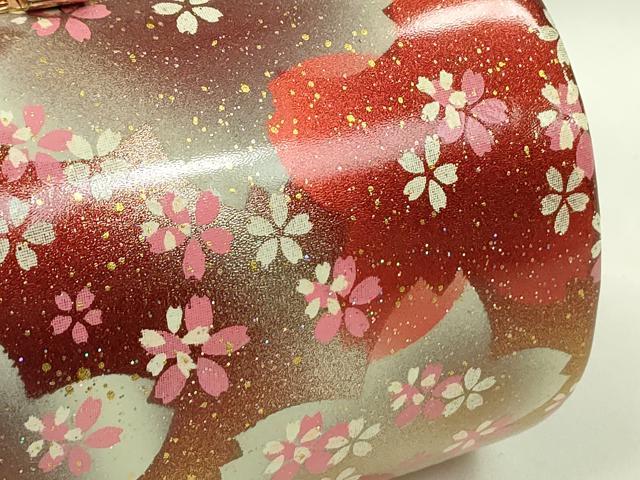 平和屋着物●和装小物 和装バッグ ハンドバッグ 舞桜文 金彩 振袖 逸品 CAAQ8101ju