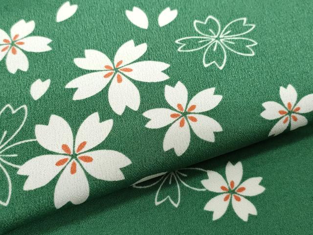 平和屋着物▽小紋 単衣 舞桜 洗える着物 CAAQ9053vf