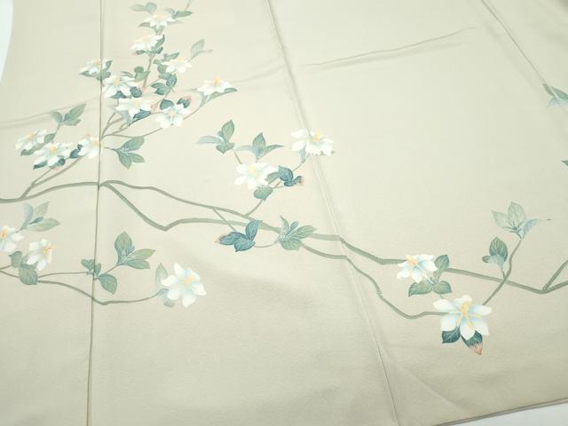 平和屋着物●訪問着 友禅 作家物 枝花文 正絹 逸品 CAAQ9194vf