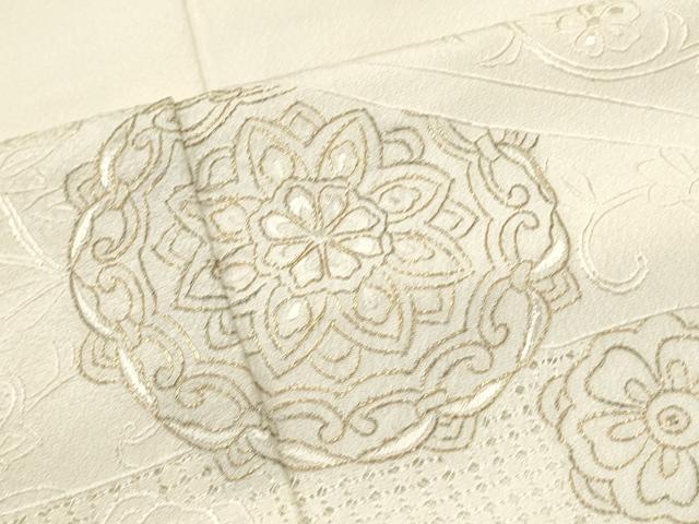 平和屋着物●中国三大刺繍 スワトウ刺繍 総刺繍 訪問着 正倉院花文 金糸 正絹 逸品 CAAQ9568th