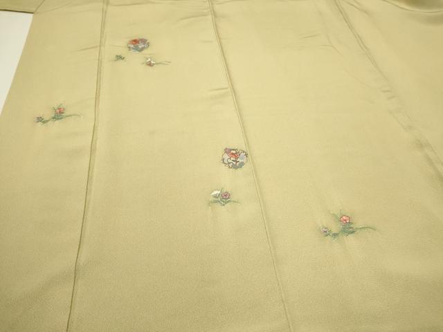 平和屋着物●訪問着 総刺繍 草花文 正絹 逸品 CAAQ9577th