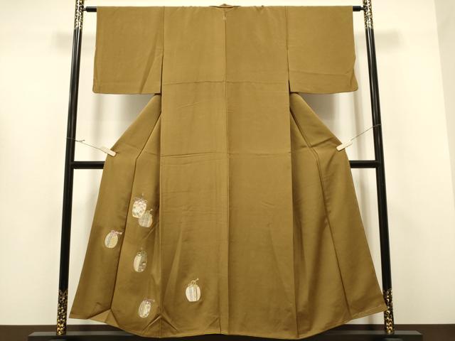 平和屋着物●訪問着 総刺繍 銀駒刺繍 仕覆花文 正絹 逸品 CAAR1266hy