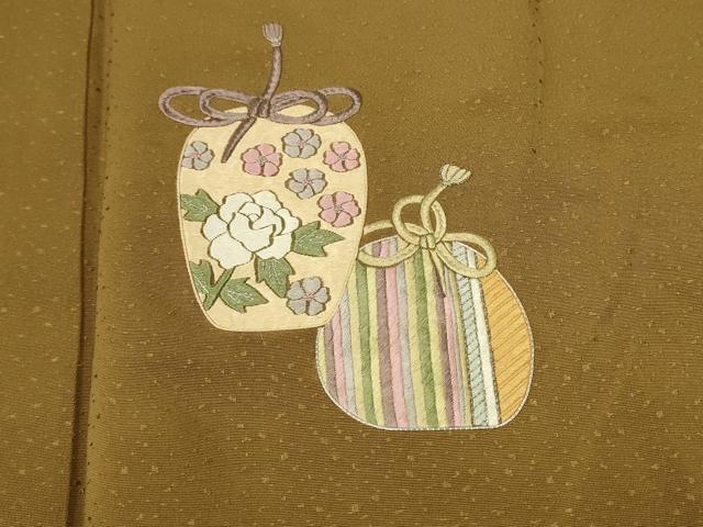 平和屋着物●訪問着 総刺繍 銀駒刺繍 仕覆花文 正絹 逸品 CAAR1266hy
