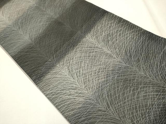 平和屋着物●両面 太鼓柄袋帯 地紙風景文 金銀彩 正絹 逸品 CAAR1426hy