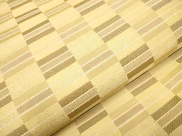 平和屋着物●全通柄袋帯 変わり市松文様 正絹 逸品 CAAR1459hy