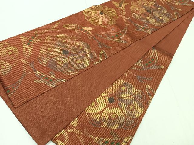 平和屋着物◎六通柄袋帯 花丸文 魚 金彩 やまと誂製 正絹 逸品 CAAR1961nb