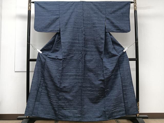 平和屋着物▽上質な紬 単衣 霞文 正絹 逸品 CAAR6228kb
