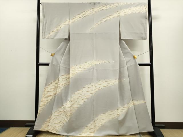 平和屋着物●訪問着 総刺繍 吉祥文 暈し染め 金糸 正絹 逸品 CAAR6562ze