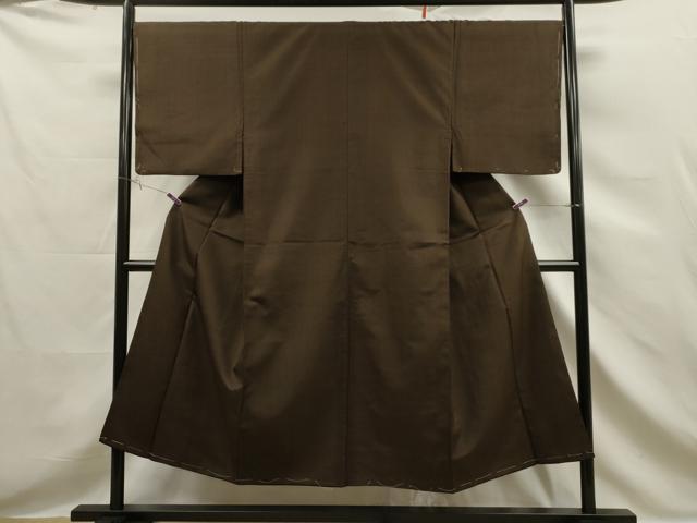平和屋着物■男性 紬 格子柄 正絹 逸品 CAAR7063dy