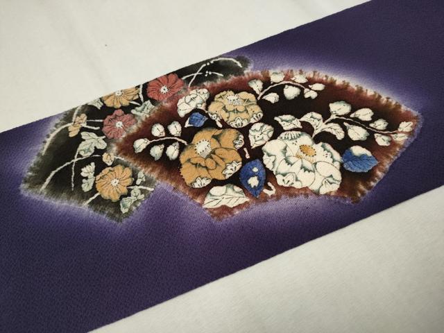 平和屋着物●九寸名古屋帯 辻が花 絞り 鬼しぼ縮緬 正絹 逸品 CAAR7676hy