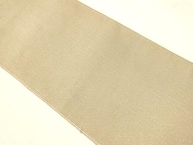 平和屋着物●男性 爪掻き本綴れ 角帯 白茶色 正絹 逸品 CAAR7682hy