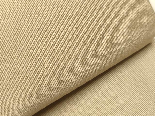 平和屋着物●男性 爪掻き本綴れ 角帯 白茶色 正絹 逸品 CAAR7682hy