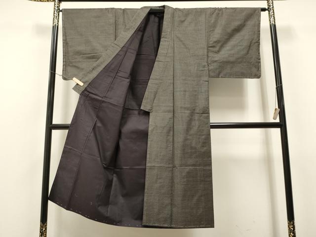 平和屋着物●男性 本場大島紬 アンサンブル 吉祥文 正絹 逸品 未使用 CAAR7827hy