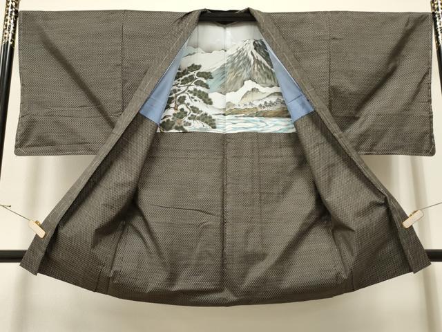 平和屋着物●男性 本場大島紬 アンサンブル 吉祥文 正絹 逸品 未使用 CAAR7827hy