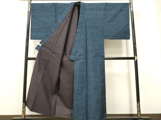 平和屋着物●男性 紬 アンサンブル 霞文 正絹 逸品 CAAR7832hy