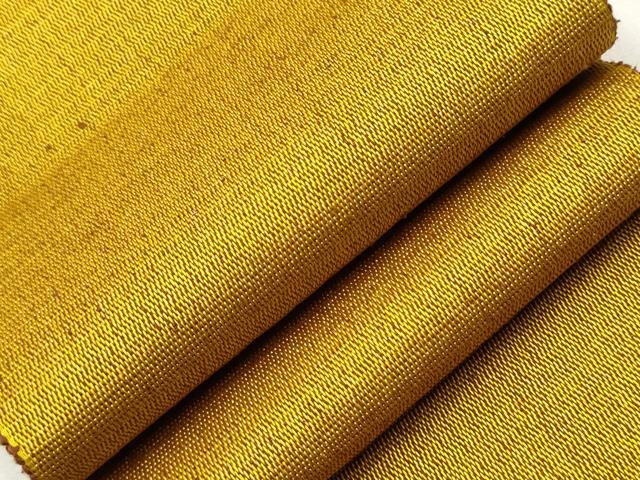 平和屋着物●本場黄八丈 半幅帯 霞文 正絹 逸品 CAAR7919hy