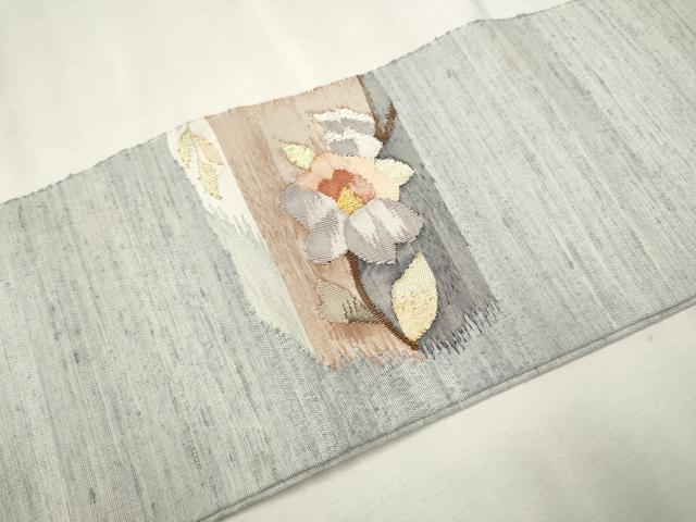 平和屋着物●ワンタッチつけ帯 すくい織 更紗花唐草文 金銀糸 正絹 逸品 CAAR7933hy