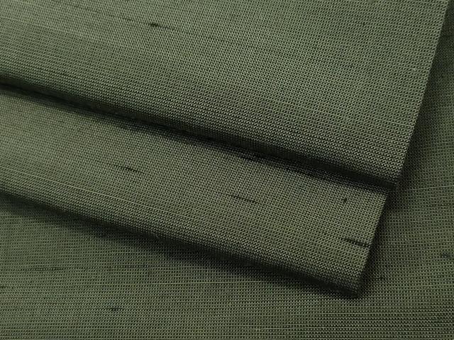 平和屋着物●男性 紬 色無地 藍媚茶色 正絹 逸品 CAAR8005vf