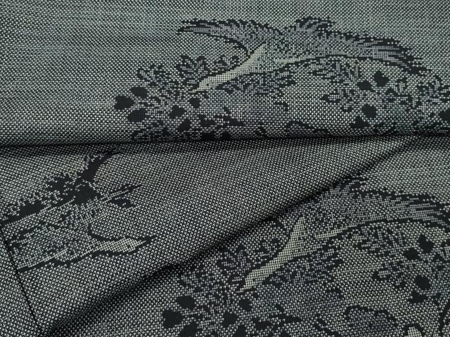 平和屋着物●本場大島紬 9マルキ 飛鳥草木文 正絹 逸品 CAAR8082vf