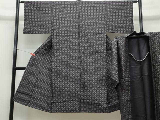 平和屋着物○本場琉球絣 アンサンブル 吉祥文 正絹 逸品 CAAR8129vf
