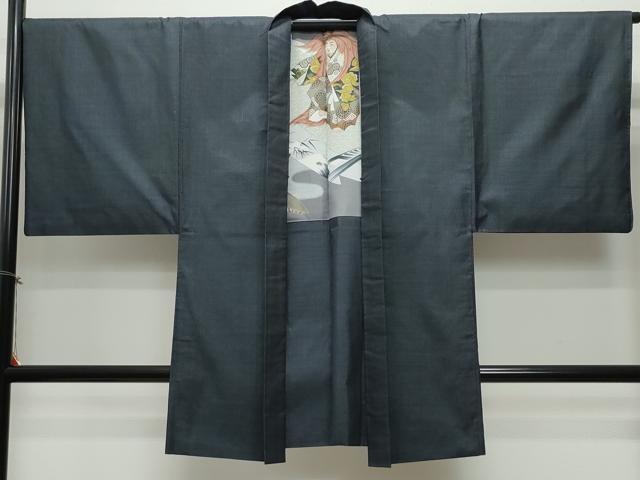 平和屋着物●男性 本場大島紬 アンサンブル 80亀甲 総詰め 正絹 逸品 CAAR8135vf