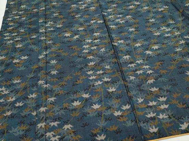平和屋着物●本場大島紬 7マルキ 笹 正絹 逸品 CAAR8330vf