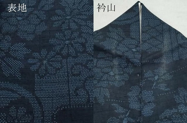 平和屋着物●結城紬 100亀甲 吉祥花文 正絹 逸品 CAAR8393vf