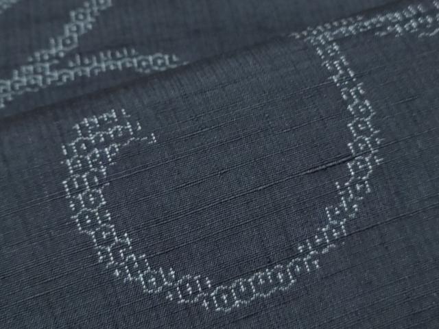 平和屋着物●上質な紬 80亀甲 唐草文 正絹 逸品 CAAS0010th