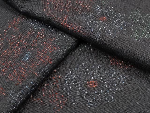 平和屋着物●結城紬 80亀甲 花丸文 正絹 逸品 CAAS0017th