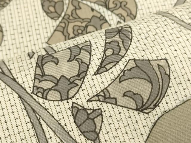 平和屋着物●京友禅の巨匠・頼田勉 臈纈染手描友禅 訪問着 本場染大島紬 吉祥草花文 正絹 逸品 CAAS0060th