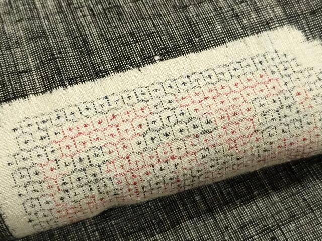平和屋着物●本場結城紬 100亀甲 吉祥花文 正絹 逸品 CAAS0069th