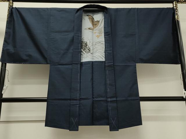 平和屋着物●男性 本場大島紬 アンサンブル 100亀甲 総詰め キングサイズ 正絹 逸品 未使用 CAAS0087th