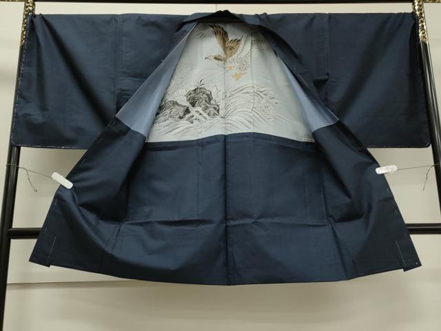 平和屋着物●男性 本場大島紬 アンサンブル 100亀甲 総詰め キングサイズ 正絹 逸品 未使用 CAAS0087th