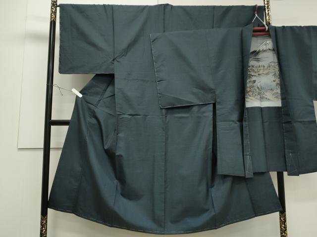 平和屋着物●男性 本場大島紬 アンサンブル 100亀甲 総詰め 正絹 逸品 未使用 CAAS0122th
