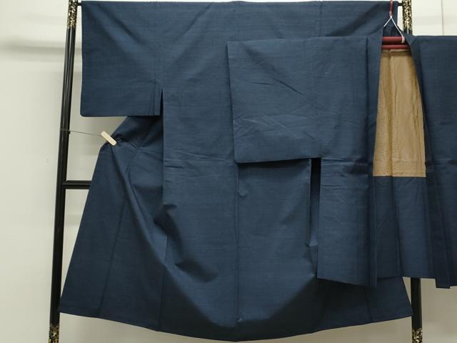 平和屋着物●男性 紬 アンサンブル 吉祥文 正絹 逸品 CAAS0258th