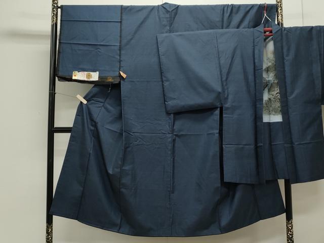 M74男物アンサンブル単衣身長171～175cm本場亀甲大島証紙付き