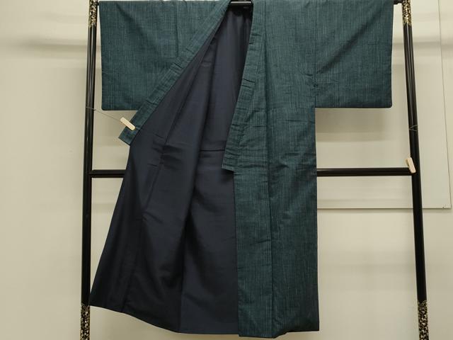 平和屋着物●男性 紬 アンサンブル 吉祥文 正絹 逸品 CAAS0273th
