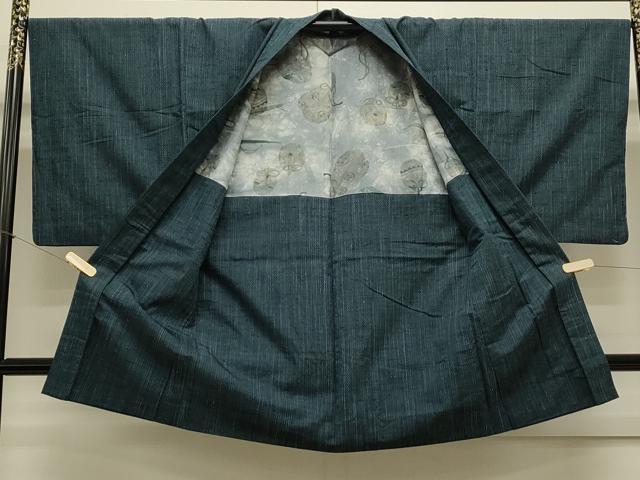 平和屋着物●男性 紬 アンサンブル 吉祥文 正絹 逸品 CAAS0273th