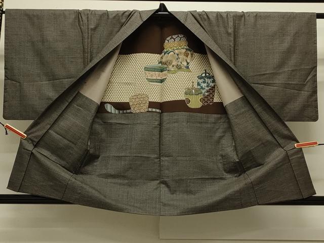 平和屋着物●男性 本場大島紬 アンサンブル 100亀甲 総詰め 正絹 逸品 CAAS0284th