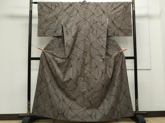 平和屋着物●本場大島紬 9マルキ 吉祥文 正絹 逸品 CAAS0391th