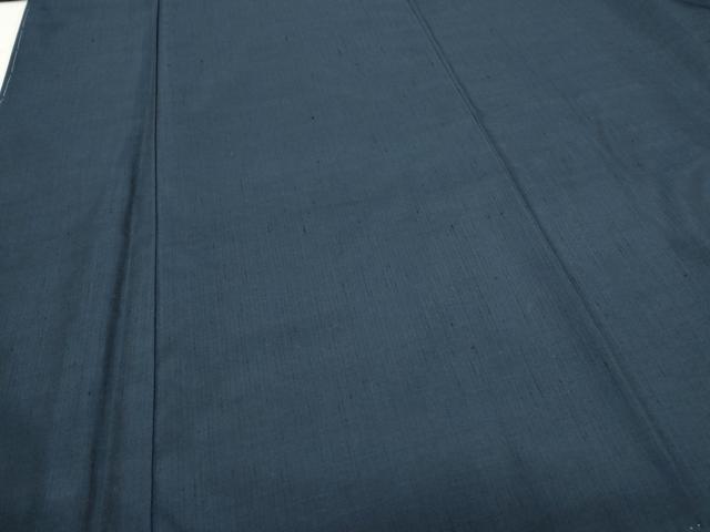 平和屋着物●男性 瑞峰紬 アンサンブル 色無地 留紺色 正絹 逸品 未使用 CAAS0398th
