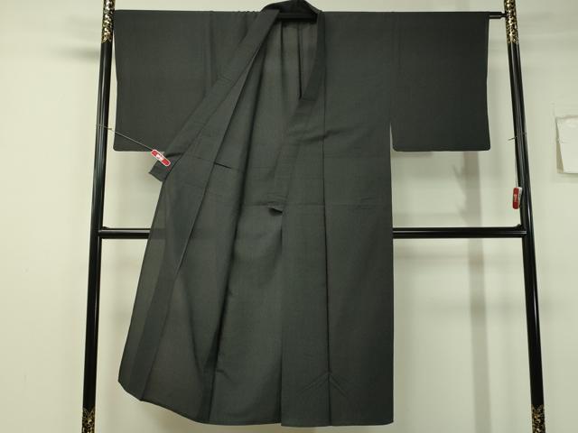 平和屋着物▽男性 単衣 お召 霞文 正絹 逸品 CAAS0675vp