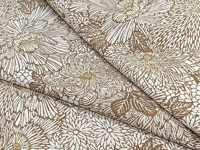 平和屋着物▽小紋 単衣 草花文 洗える着物 CAAS2414xi