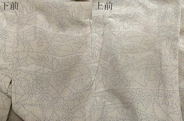 平和屋着物▽本塩沢 単衣 風景文 正絹 逸品 CAAS2423xi