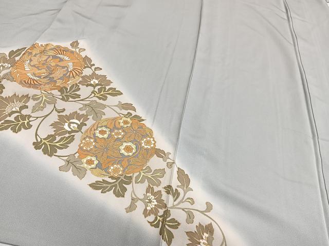 平和屋着物▽豪華色留袖 駒刺繍 鳳凰更紗花文 暈し染め 金彩 単衣 正絹 逸品 CAAS2459xi