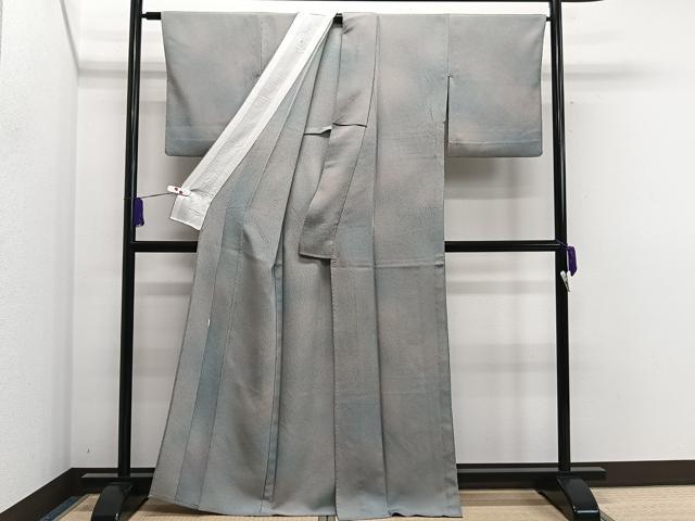 平和屋着物▽上質な小紋 単衣 作家物 ふくれ織 暈し染め 正絹 逸品 CAAS2472xi
