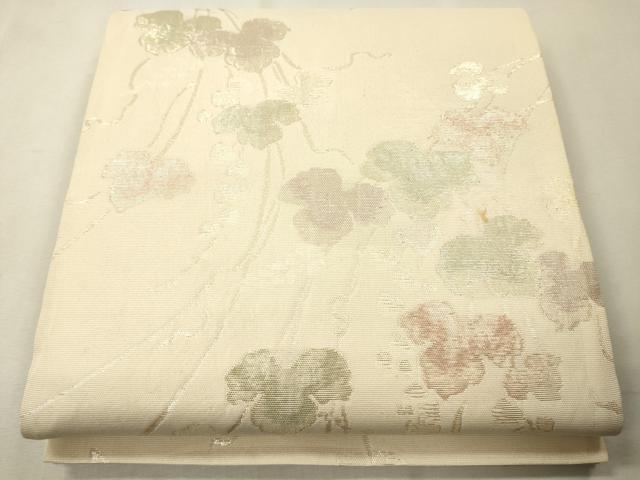 平和屋着物*夏物 六通柄袋帯 蔦の葉文 金糸 正絹 逸品 CAAS3458eg