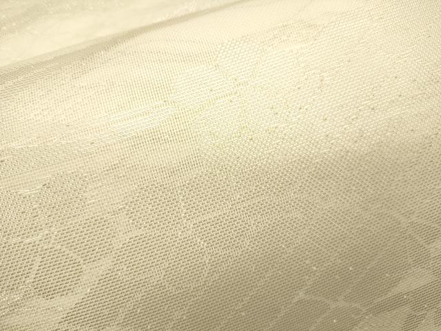 平和屋着物*夏物 六通柄 本袋帯 流水花筏文 銀糸 正絹 逸品 CAAS3546eg